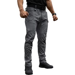 Men's Tactical Pants Flex Ripstop Cargo Trousers for Outdoor Hiking Work Casual Pants Large Capacity Clothing