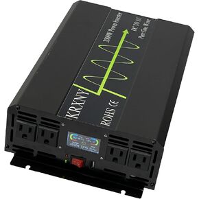 2000W قبالة الشبكة النقية جيب الموجة العاكس 48V DC إلى 120V AC 60Hz مع شاشة LCD منفذ USB