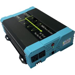 2000W Off Grid Power Inverter 48V DC to 120V AC Pure Sine Wave Converter with LCD Display