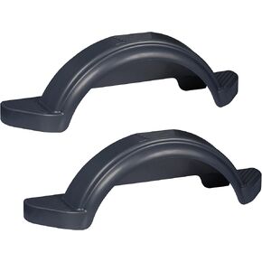 Tie Down | Black Single Axle Plastic Trailer Fenders | 13" Wheels | 40.38" x 9.10" x 12.38" | 2 Pack