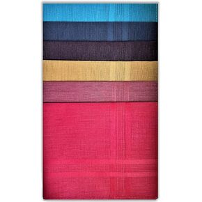 Men's Handkerchiefs, 100% Pure Soft Cotton Handkerchief, Pattern Coloured Pocket Square 43 x 43 cm