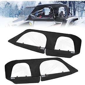 StarknightMT RZR XP 4 1000 Cab Enclosure Soft Upper Doors With Vent Side Windows Compatible With Polaris RZR XP 4 1000 2024+ Soft Door Panel Windshield Accessories 4 Seaters