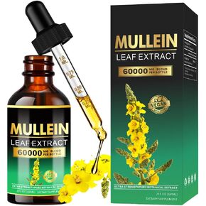 Centrum Mullein Drops for Lungs - Lung Cleanse - Leaf Extract - Herbal Supplements - Powerful Mullein for Immune Support,Detox & Respiratory Support (2 fl oz (Pack of 1))