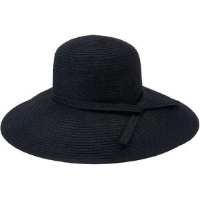 شركة San Diego Hat Company Women's Wird Braided Sun Hat مع فرقة ذاتية ، حافة 5 بوصات