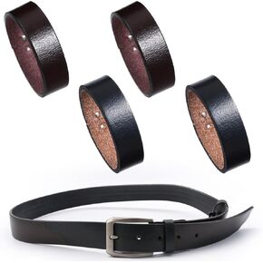 4 Pack Belt Loop Keepers, Leather Loop Keeper Accessories Belts Straps Holder Retainer Band Cowhide Leather Loop Keeper for 1.5'' Wide Belts Buckle to Hold Extra Length Straps in Place Pants Black Red