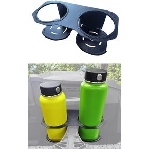 Flip-Up Grab Bars Cup Holder Compatible with Polaris RZR XP 1000/ XP Turbo/RZR 800/ RZR 900/ RZR 570/ RZR 200 2008-2023 Utv Accessories Metal Bual Cup Holder Black