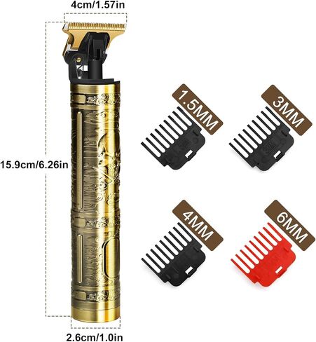 Professional Hair Trimmer for Men, Beard Trimmer Hair Clippers for Men, Cordless Rechargeable Hair Trimmer Metal Body Cutting Grooming Kit,Beard Shaver Barbershop in Saudi Arabia