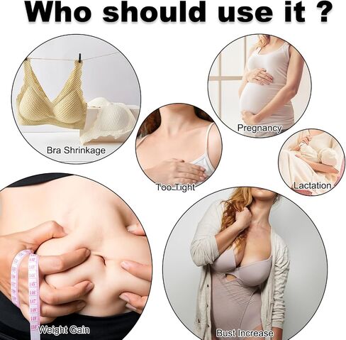 12 PCS Bra Extensers 3 Hooks ، Meactender Bra Bra ، و Soft and Mostral Design Tearch Extract 3 صفوف (أسود ، أبيض ، لون بشرة) in Saudi Arabia