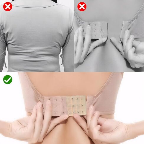 12 PCS Bra Extensers 3 Hooks ، Meactender Bra Bra ، و Soft and Mostral Design Tearch Extract 3 صفوف (أسود ، أبيض ، لون بشرة) in Saudi Arabia