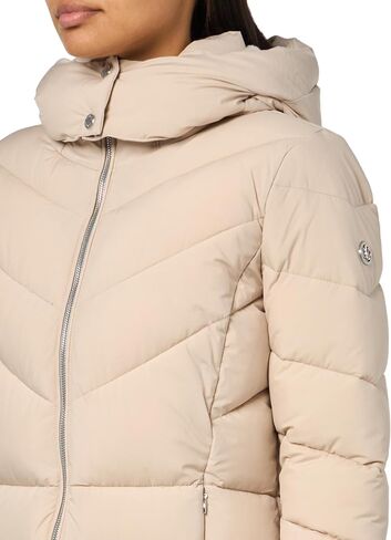 Calvin Klein Women's Hooded Zip Front Puffer Long Sleeve Coat in Saudi Arabia