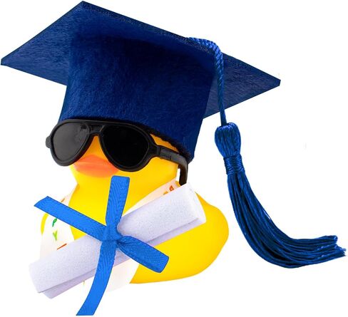 wonuu Rubber Duck Car Decoration Color Graduation Gift, Graduation Sash Certificate for Associate, Bachelor, Graduates, Master, Doctor, Blue in Saudi Arabia