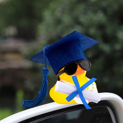 wonuu Rubber Duck Car Decoration Color Graduation Gift, Graduation Sash Certificate for Associate, Bachelor, Graduates, Master, Doctor, Blue in Saudi Arabia