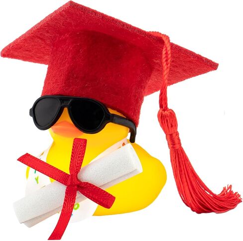 Wonuu Rubber Duck Car Decoration Gift ، شهادة وشاح التخرج للمساعد ، والبكالوريوس ، والخريجين ، والسيد ، والطبيب ، والأزرق in Saudi Arabia