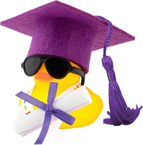 wonuu Rubber Duck Car Decoration Color Graduation Gift, Graduation Sash Certificate for Associate, Bachelor, Graduates, Master, Doctor, Blue in Saudi Arabia