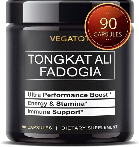 VEGATOT Fadogia Agrestis Tongkat Ali Ultra Herbal Supplement **USA Made and Tested** Potency Boosted with Creatine, L-Citrulline, L-Arginine - Promote Energy & Performance in Saudi Arabia