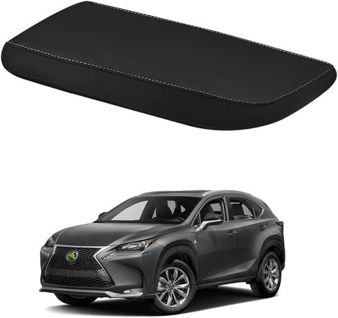 Autorder 2 قطعة غطاء وحدة التحكم المركزية لـ 2023 2024 2025 Lexus RX350/RX350h/RX450h+/RX500h ملحقات غطاء مقبض ناقل الحركة غطاء مسند ذراع جلدي مضاد للخدش وغطاء مقبض التحول in Saudi Arabia