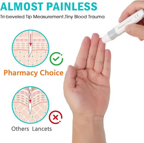 Lancets Blood ، Twist Top Lancets لأجهزة Lancing ، 350 Count ， 30 Lancets Gauge Diabetes لاختبار الجلوكوز في الدم ، متعدد الألوان in Kuwait