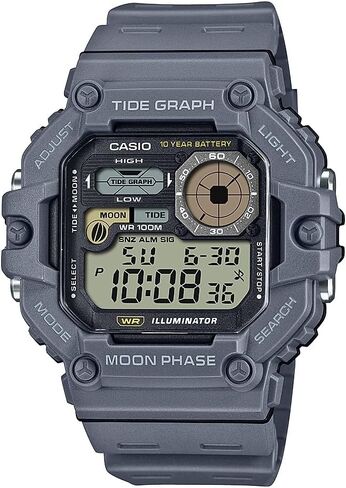 Casio Illuminator Tide Graph Moon Phase 10-Year Battery Digital Watch WS-1700H-5AV in Saudi Arabia
