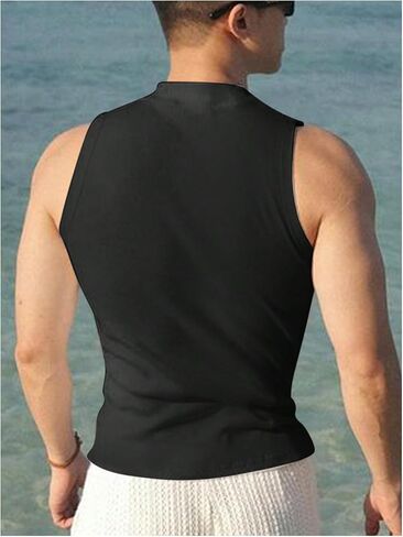 Sweatyrocks الرجال الصخور الصخري الدبابة قمة قميص نحيف ملائمة الصيف قمم أساسية in Kuwait