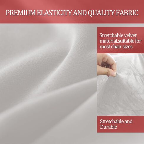 LightinThebox Bar Bar Cover Square Square Debivel Bar Seat Sent Velvet Bar Protour Cover Cover for Hight Leight Medium Low Low Low (2 Pack) (White) in Kuwait