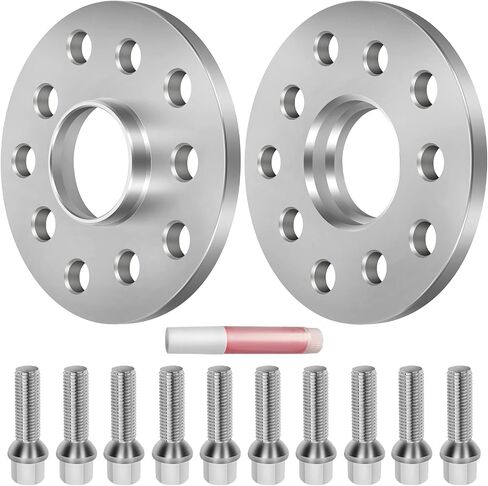 ECCPP 2 قطعة 5 العروة عجلة فاصل 5x100 و 5x112 عجلة فاصل 10 مللي متر 57.1 مللي متر يناسب CC ل EOS للجولف ل GTI مع ترصيع 14x1.5 in Saudi Arabia
