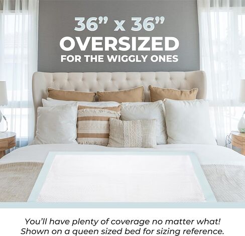 Underpads Green Lifestyle - منصات Chucks التي يمكن التخلص منها البالغين ، لاستخدامها كسلس ، PET ، منصات التبول للكلاب ، القطط ، الأرنب ، كبار السن (حزمة 50 - 36 × 36) in Kuwait