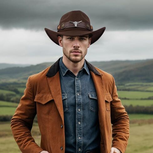 قبعة رعاة البقر السوداء ، قبعة رعاة البقر الغربية الكلاسيكية للنساء للنساء المراهقات in Kuwait