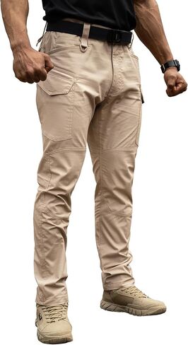Men's Tactical Pants Flex Ripstop Cargo Trousers for Outdoor Hiking Work Casual Pants Large Capacity Clothing in Saudi Arabia