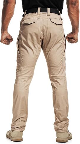 Men's Tactical Pants Flex Ripstop Cargo Trousers for Outdoor Hiking Work Casual Pants Large Capacity Clothing in Saudi Arabia