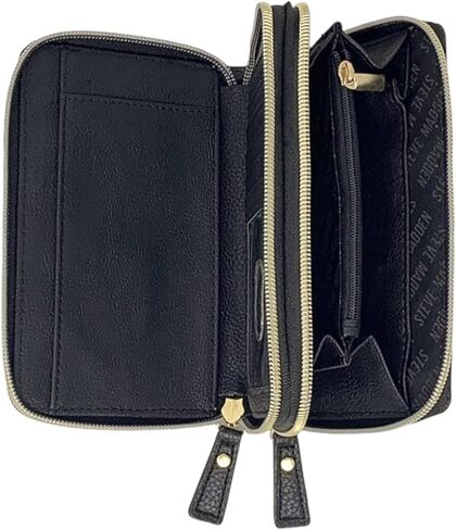 Steve Madden Double Zip Around Wallet Blush Multi One Size in Saudi Arabia