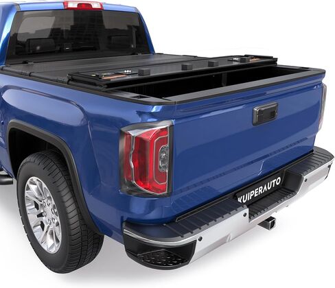 Hard Folding Quad 4-Fold Tonneau Cover Compatible with 2024 2025 Chevy Silverado GMC Sierra 1500/2019-2023 Chevy Silverado GMC Sierra 1500 (ONLY New Body) Fleetside 5.8FT Truck Bed Cover in Saudi Arabia