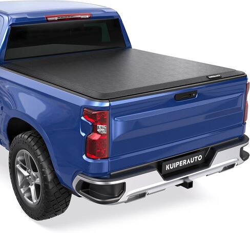 Hard Folding Quad 4-Fold Tonneau Cover Compatible with 2024 2025 Chevy Silverado GMC Sierra 1500/2019-2023 Chevy Silverado GMC Sierra 1500 (ONLY New Body) Fleetside 5.8FT Truck Bed Cover in Saudi Arabia
