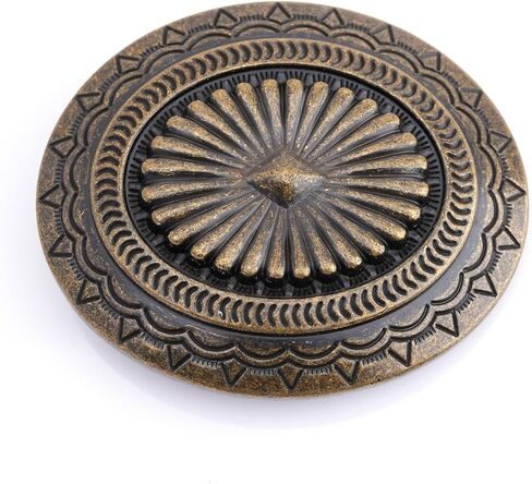 CRAFTMEMORE Western Oval Belt Buckle fits 1.5 Inch Belts, Sunburst Design HRBK Q2513 in Saudi Arabia