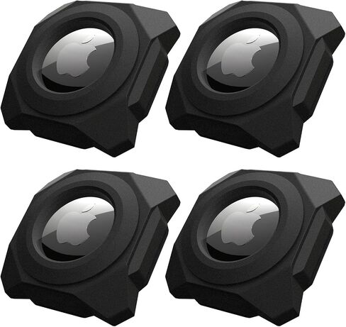Airtag Holder Strong Case Stick-On Mount for Airtag Protective Pasteable Accessories Air Tag Case with Apple AirTag Hidden Protective Location Tracker(2 Packs) in Saudi Arabia
