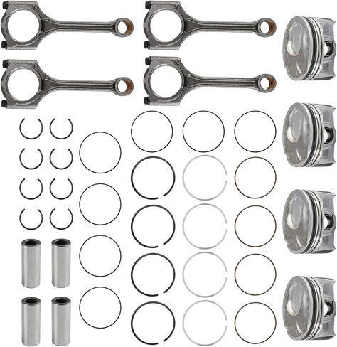 مكبس Carbhub و Rings Connecting Rod Kit متوافق مع Hyundai Elantra GT متوافق مع Kia Soul Forte Koup 2.0L 2014-2019 استبدل 230402E200 ، 23040 2E200 ، 23040-2E200 ، 23041 2E210 ، 23041 2E200 in Saudi Arabia