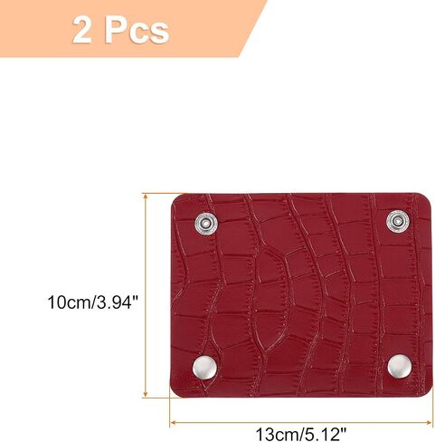 أغطية مقبض Uxcell 2 PCS ، غلاف PU Crocodile Pattern Prestor Wrap Cover Cover Groug Grip Protector (13x10cm ، Coffee) in Saudi Arabia