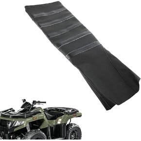 ATV Seat Cover Non-Slip Soft Waterproof for Arctic Cat 4X4 2X4 1996-2005 250 300 400 454 500 Bearcat, High Elastic Leather Black
