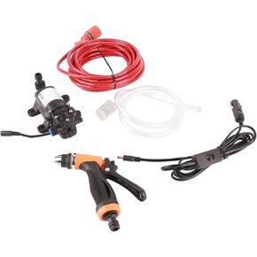 High Pressure Electric Car Washing Machine, 12V, Return Type, with Overpressure and Overflow Circuit, Portable High Pressure Electric Car Wash