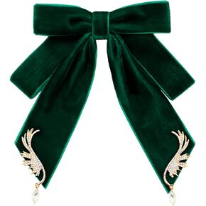 Velvet Bow Tie for Women Solid Color Womens Bow Tie Adjustable Pre-tied Bowtie for Wedding Party School Banquet