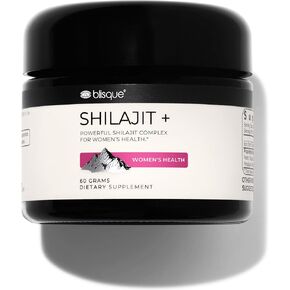 Blisque - Extremely Bitter | UNPLEASANT Taste Himalayan Shilajit Resin Supplement | for Women's Health | with Organic Shatavari and Iron | 60 Grams | Very Bitter | UNPLEASANT Taste