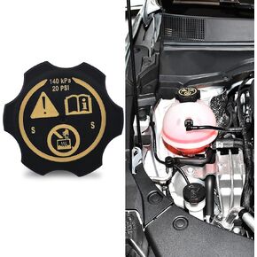 Coolant Reservoir Cap, Radiator Caps, Radiator Surge Tank Coolant Cap Replacement for Chevy GMC Buick Cadillac Express Avalanche Suburban, Replaces OEM #13502353,13502509, 68249136AA