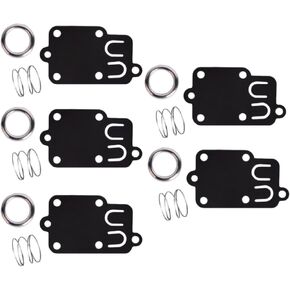 Set of 5,Carburetor Diaphragm Gasket kit for Briggs & Stratton 2hp Thru 5hp Engines 270026 272538 272538S 272637 4157 4168 5021 5021K 690766 221377 Spring Cap