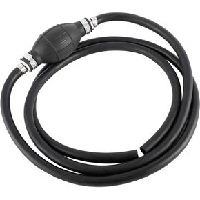 5/16 Inch Fuel Line Assembly Universal Fuel Line Pipe Hose Tube with Primer Bulb Steel Hose Clamps for Marine Outboard Boat Motor RVs Tractors and Caravans 6FT Long ID 8mm