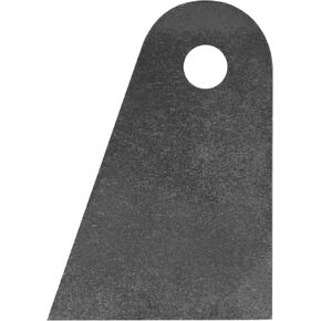 4 Pcs 4-7/8" Height Offset Weld-on Tabs, 5/8" Hole, Flat Bottom Frame Plates, 7/32" Thick
