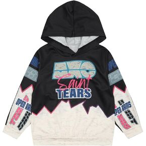AXO Boys Hoodie Jersey Hoodies Pullover Letter Print Casual Hooded Kids Vintage Sweatshirt (2-7 Years)
