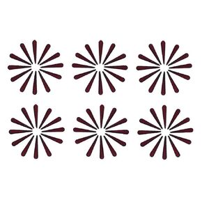Velvet Bindis Kumkum Tilak Bindi for Women Maroon (Tilak Bindi Small) Pack of 1