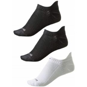 Nike Lady Dri -Fit No Show Running Socks (3 عبوات) - متوسطة - أسود