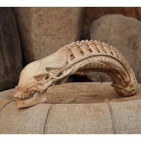 Gmasking Resin Alien Head Skull Bust Statue Full Size Replica Props