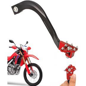 CRF300L Brake Pedal, Dirt Bike Foldable Rear Brake Foot Lever Aluminum for CRF300L 2021-2024, CRF300L Rally 2021-2024, Knight Black