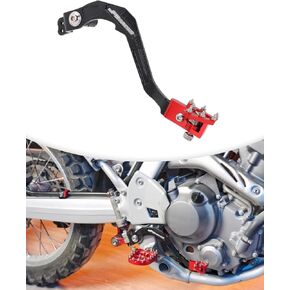 JFG RACING Dirt Bike Brake Pedal, Motorcycle Folding Rear Brake Foot Lever for CRF250L/M 2013-2020, CRF250RALLY 2017-2020, Red